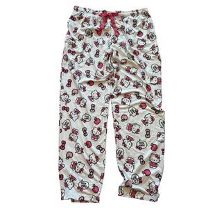Hello kitty pajama pants - apples and bows Large